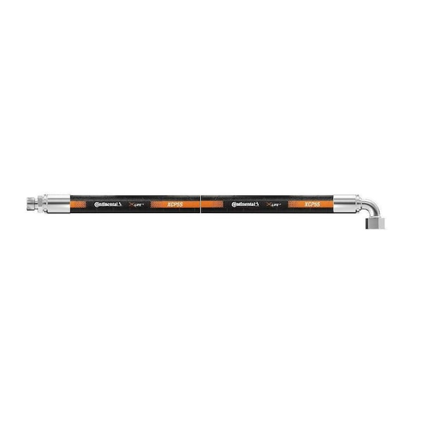 Continental Hydraulic Hose Assembly - 3/8" ID 48" Length - 3/8" MFF x 1/2" FFX90 - 5100 psi XCP5S-06,06MFF-08FFX90,48 IN OAL - main